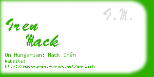 iren mack business card