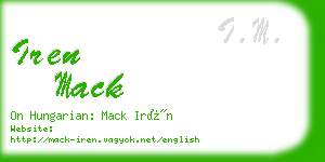 iren mack business card